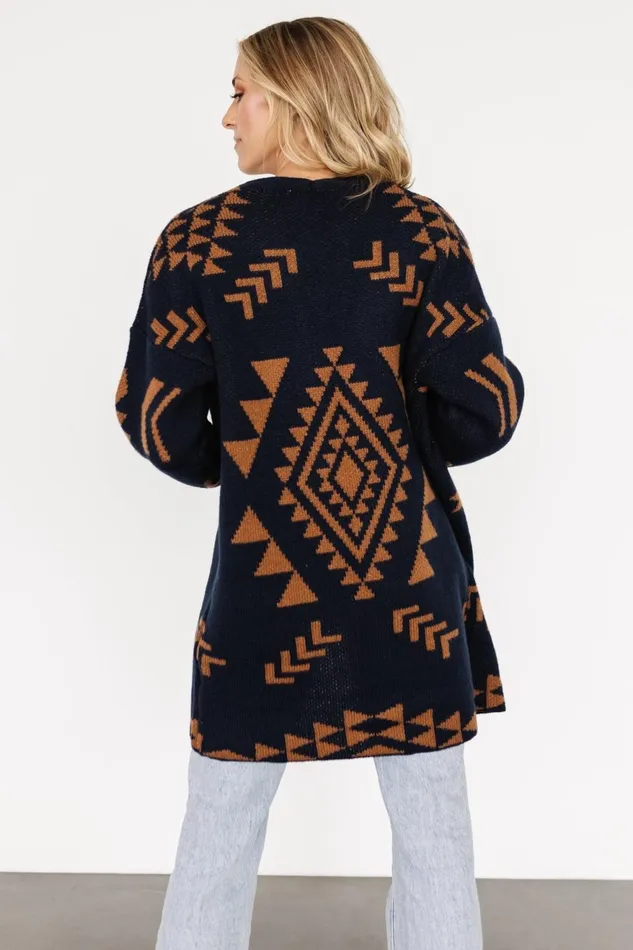 Women Sweaters Baltic Born Hays Oversized Cardigan Navy Camel Women Sweaters Baltic Born Hays Oversized Cardigan Navy Camel