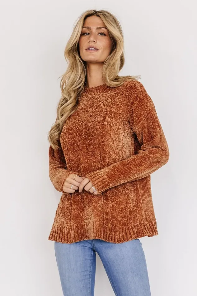 Women Sweaters Baltic Born Jillian Knit Sweater Copper