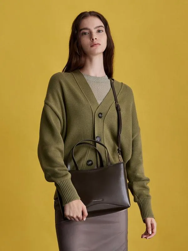 Women Sybill Tote Bag 8211 Dark Moss CHARLES and KEITH Tote Bags