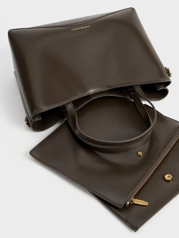 Women Sybill Tote Bag 8211 Dark Moss CHARLES and KEITH Tote Bags