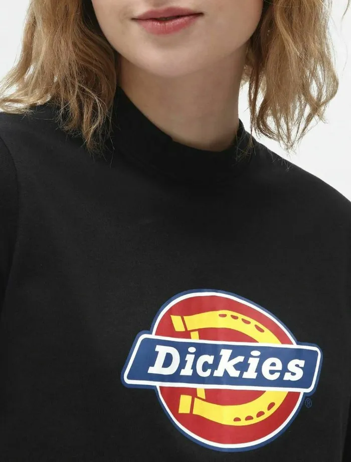 Women TShirts and Tops Dickies Icon Logo TShirt Black
