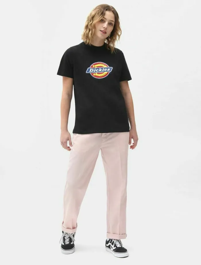 Women TShirts and Tops Dickies Icon Logo TShirt Black