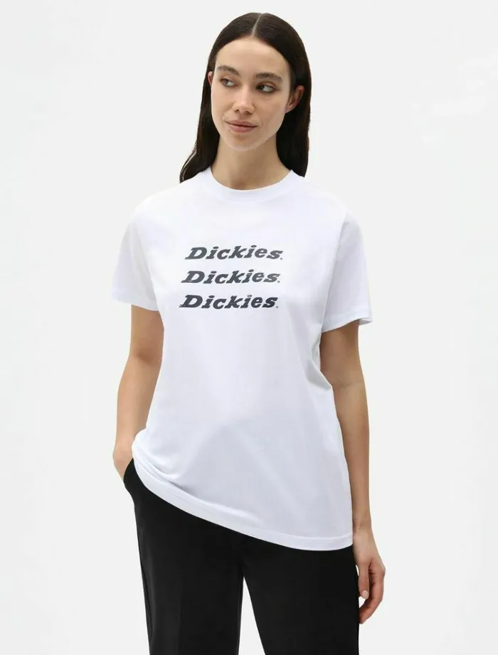 Women TShirts and Tops Dickies Triple TShirt White