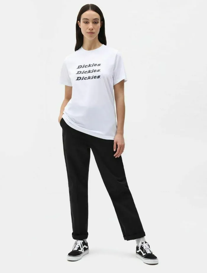 Women TShirts and Tops Dickies Triple TShirt White