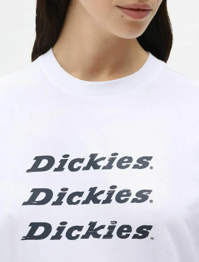 Women TShirts and Tops Dickies Triple TShirt White