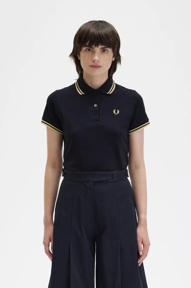 Women The ShirtG12 Blackchampagne Fred Perry Polo Shirts