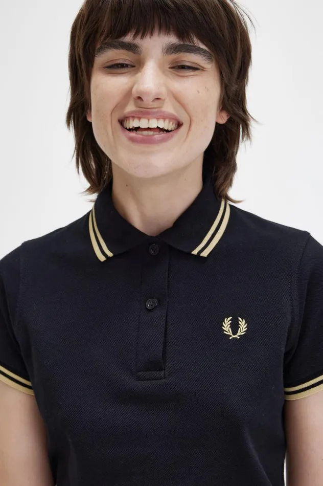 Women The ShirtG12 Blackchampagne Fred Perry Polo Shirts
