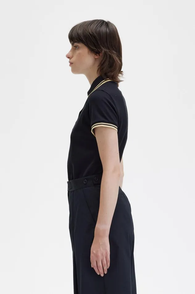 Women The ShirtG12 Blackchampagne Fred Perry Polo Shirts