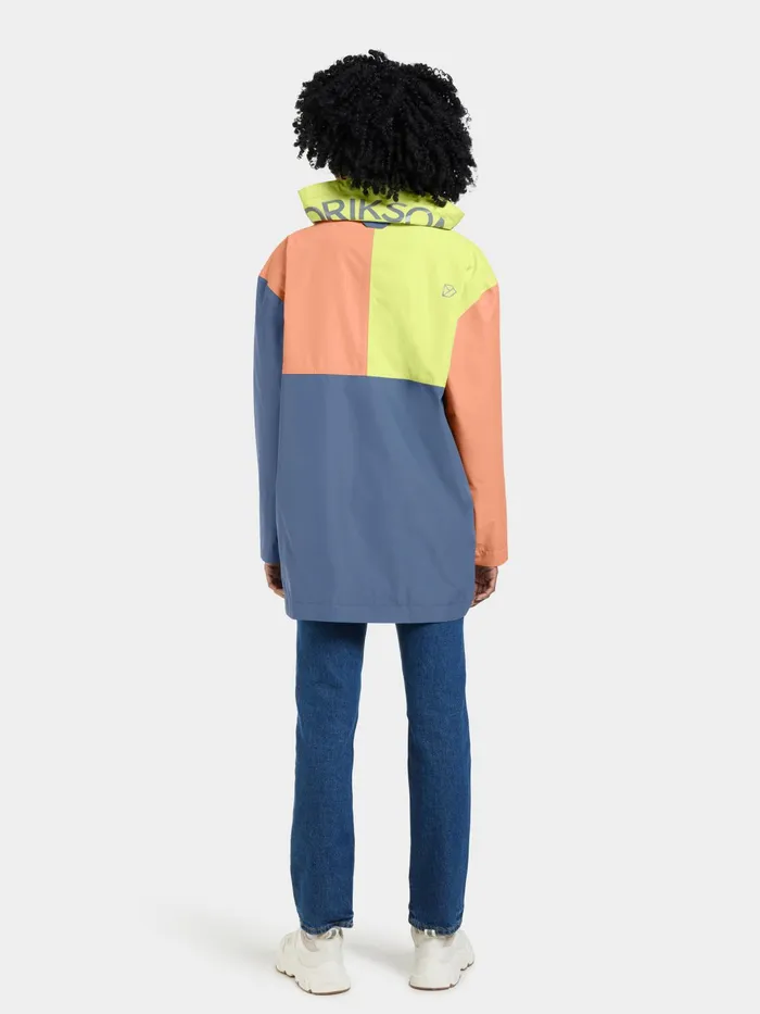 Women Thyra Jacket Truebluegreenpink Didriksons Spring Jackets