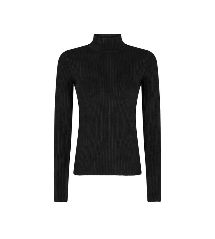 Women Tops Tom Ford Fine Silk Rib Mock Neck Top Black