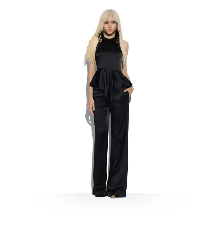Women Tops Tom Ford Fluid DoubleFaced Satin Asymmetric Top Black Women Tops Tom Ford Fluid DoubleFaced Satin Asymmetric Top Black