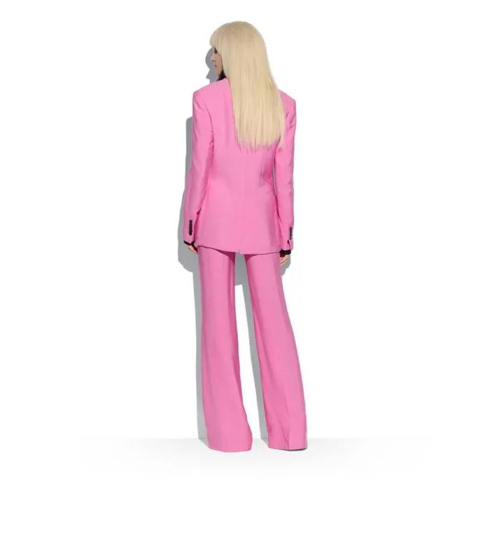 Women Tops Tom Ford Lyocell and Silk Plastron Shirt Black