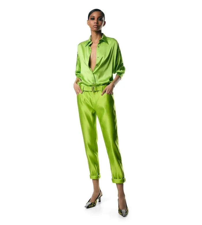 Women Tops Tom Ford Stretch Silk Satin Relaxed Fit Shirt Acido Women Tops Tom Ford Stretch Silk Satin Relaxed Fit Shirt Acido