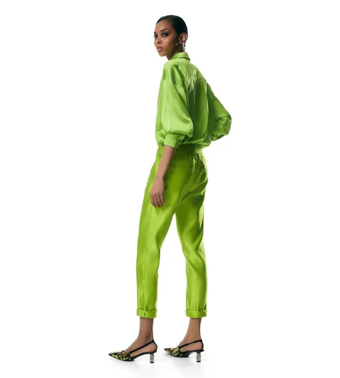 Women Tops Tom Ford Stretch Silk Satin Relaxed Fit Shirt Acido Women Tops Tom Ford Stretch Silk Satin Relaxed Fit Shirt Acido