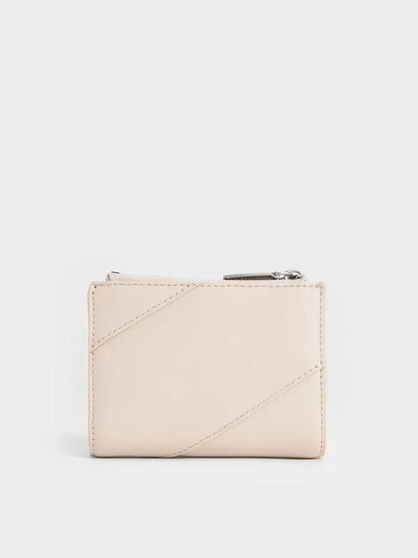 Women Trin StitchTrim Wallet 8211 Oat CHARLES and KEITH Small Wallets