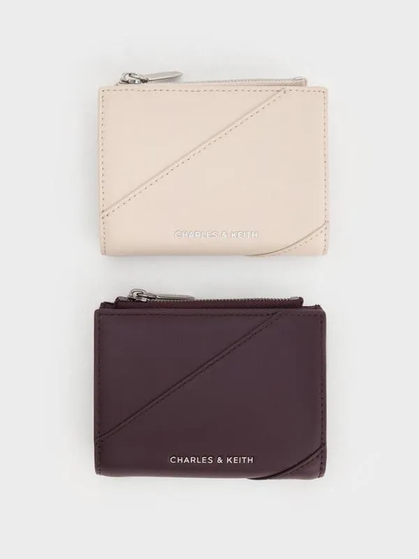 Women Trin StitchTrim Wallet 8211 Oat CHARLES and KEITH Small Wallets
