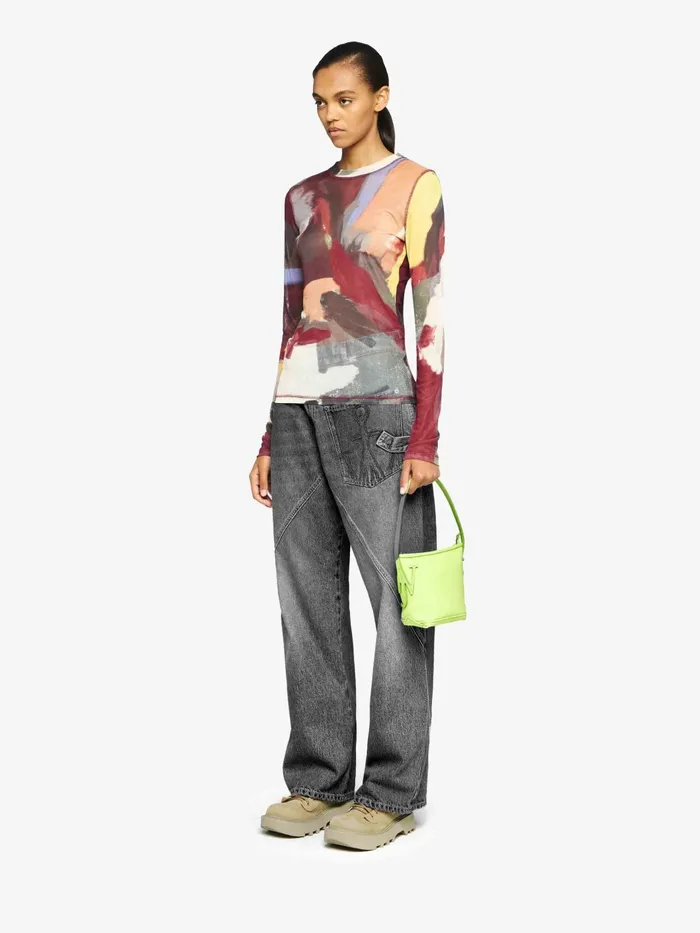 Women Trousers and Shorts JW Anderson TWISTED WORKWEAR DENIM JEANS Grey Women Trousers and Shorts JW Anderson TWISTED WORKWEAR DENIM JEANS Grey