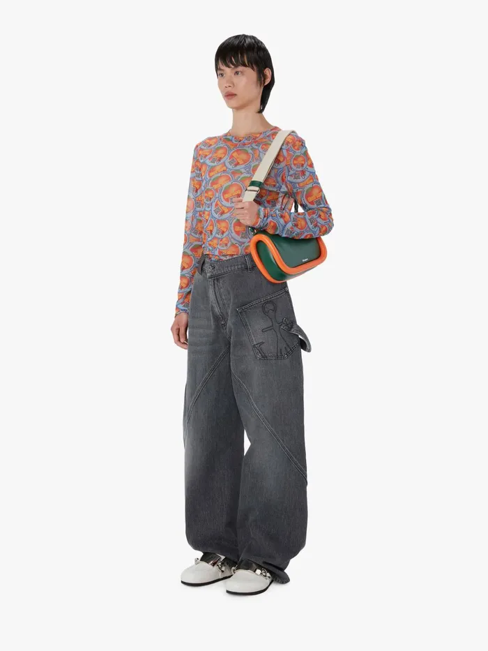 Women Trousers and Shorts JW Anderson TWISTED WORKWEAR DENIM JEANS Grey Women Trousers and Shorts JW Anderson TWISTED WORKWEAR DENIM JEANS Grey
