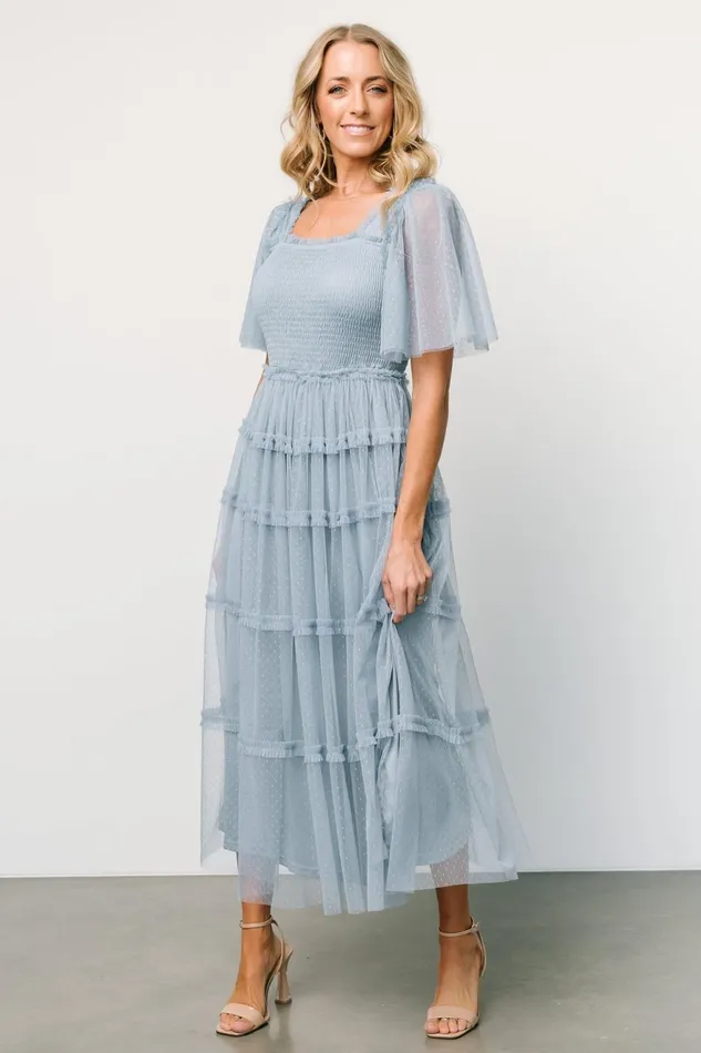 Women Tulle Styles Baltic Born Bexley Tulle Dress Dusty Blue