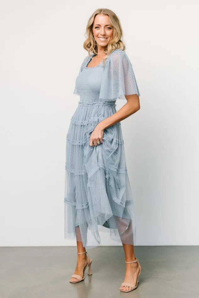 Women Tulle Styles Baltic Born Bexley Tulle Dress Dusty Blue