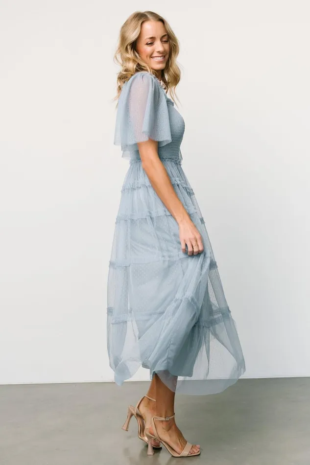 Women Tulle Styles Baltic Born Bexley Tulle Dress Dusty Blue