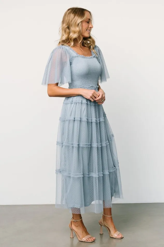 Women Tulle Styles Baltic Born Bexley Tulle Dress Dusty Blue