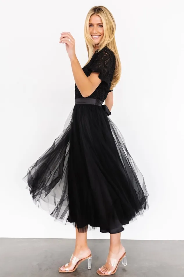 Women Tulle Styles Baltic Born Darcy Tulle Midi Dress Black Women Tulle Styles Baltic Born Darcy Tulle Midi Dress Black
