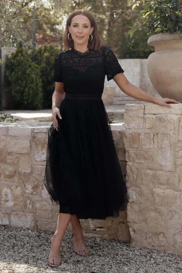 Women Tulle Styles Baltic Born Darcy Tulle Midi Dress Black Women Tulle Styles Baltic Born Darcy Tulle Midi Dress Black