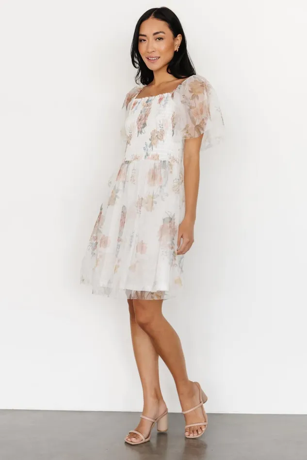 Women Tulle Styles Baltic Born Tivoli Tulle Short Dress White Multi Women Tulle Styles Baltic Born Tivoli Tulle Short Dress White Multi