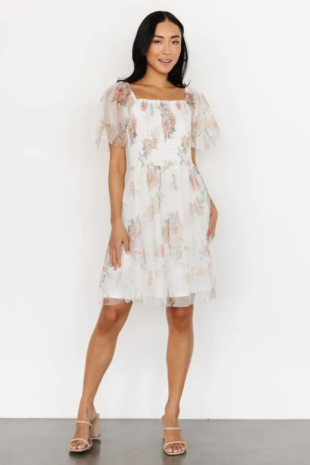 Women Tulle Styles Baltic Born Tivoli Tulle Short Dress White Multi Women Tulle Styles Baltic Born Tivoli Tulle Short Dress White Multi