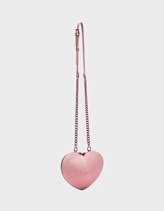 Women WATER DROPLET HEART CROSSBODY BLUSH Betsey Johnson Women WATER DROPLET HEART CROSSBODY BLUSH Betsey Johnson