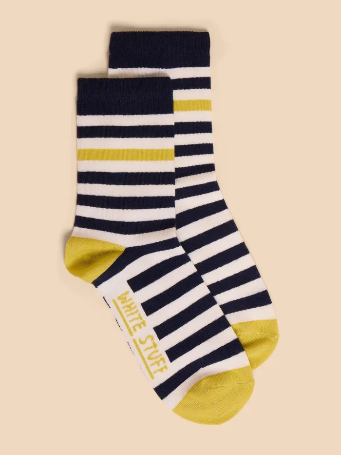 Women White Stuff Accessories Striped Ankle Sock