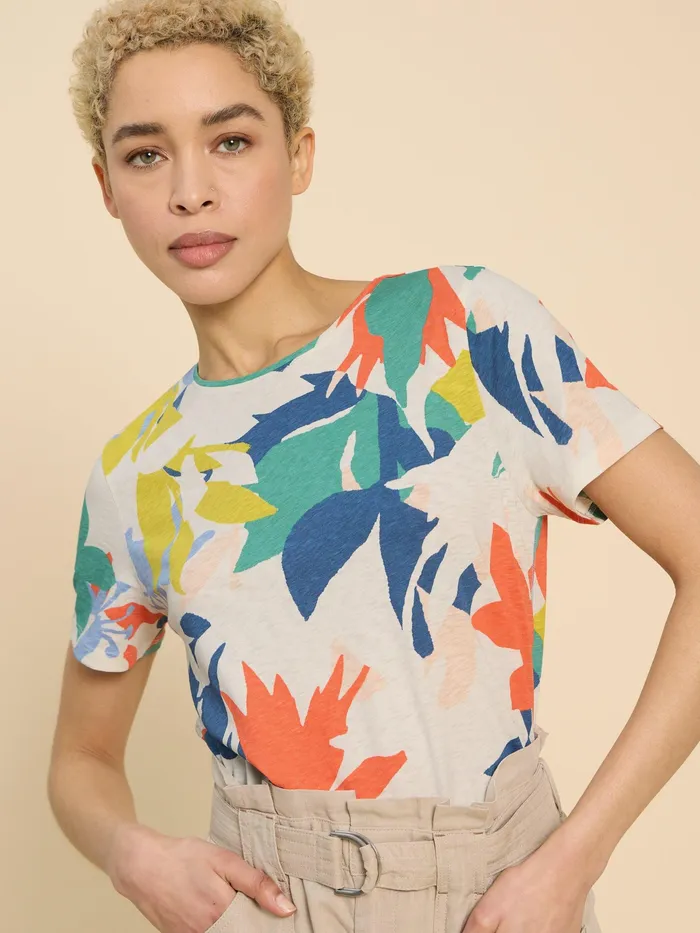 Women White Stuff Clothing ABBIE PRINT TEE