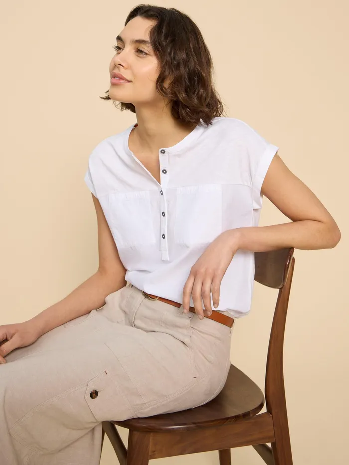 Women White Stuff Clothing BETH JERSEY SHIRT