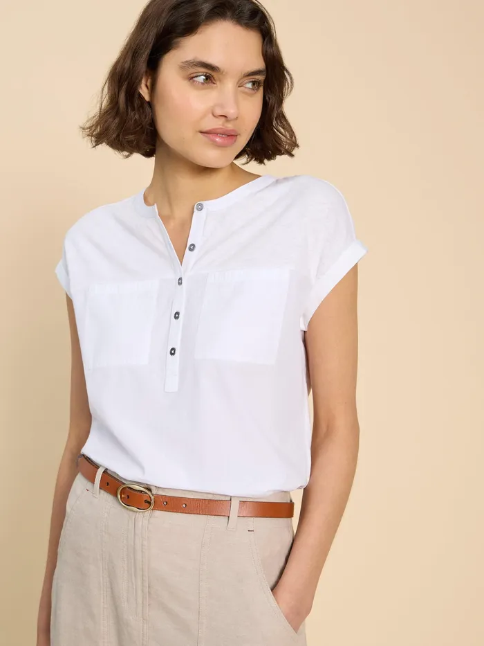 Women White Stuff Clothing BETH JERSEY SHIRT Women White Stuff Clothing BETH JERSEY SHIRT