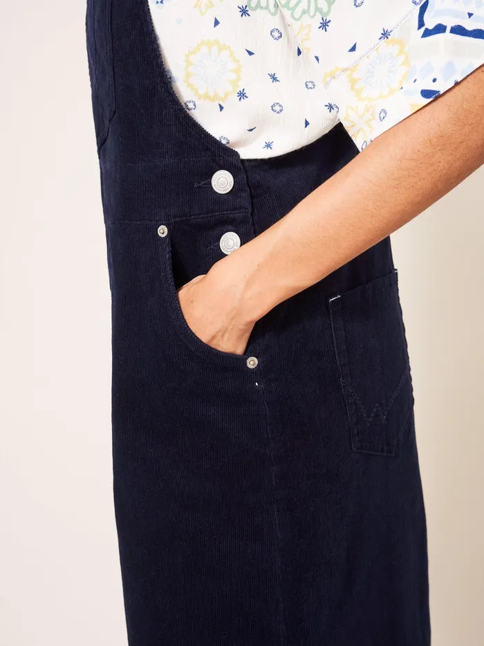 Women White Stuff Clothing Emmie Organic Cord Midi Pinafore Women White Stuff Clothing Emmie Organic Cord Midi Pinafore