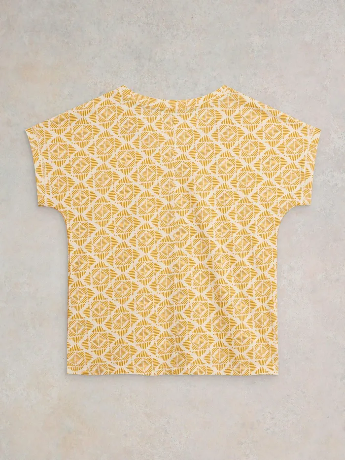 Women White Stuff Clothing NELLY EMBROIDERED PRINTED TEE Women White Stuff Clothing NELLY EMBROIDERED PRINTED TEE