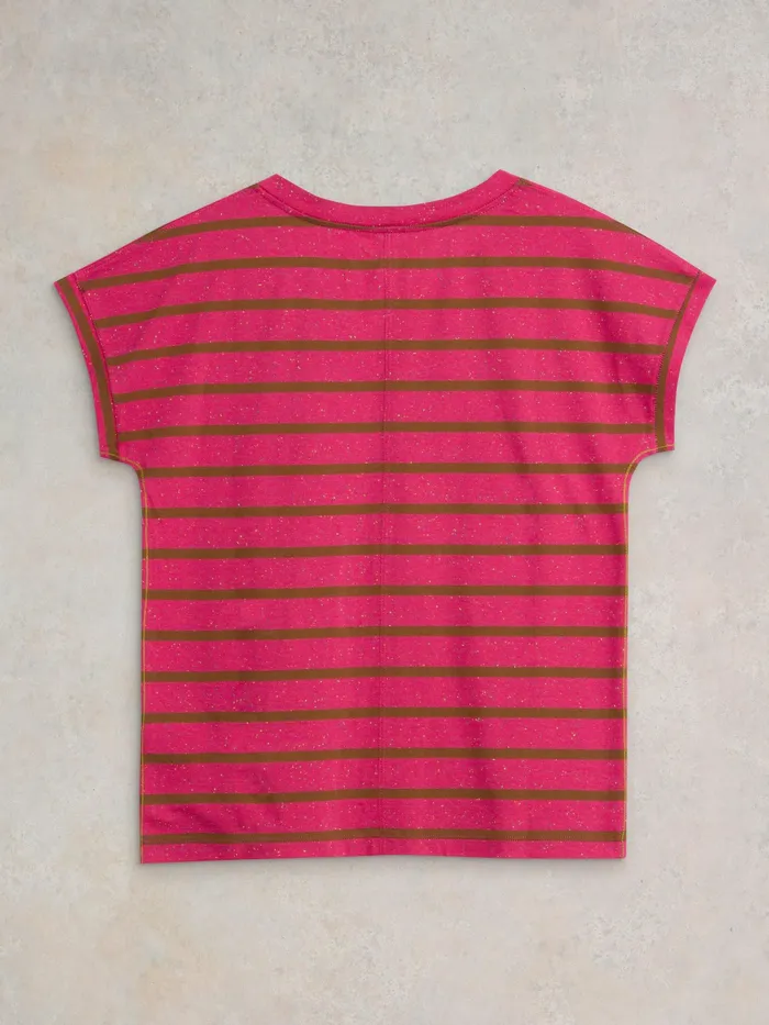 Women White Stuff Clothing NELLY NOTCH NECK NEP TEE Women White Stuff Clothing NELLY NOTCH NECK NEP TEE