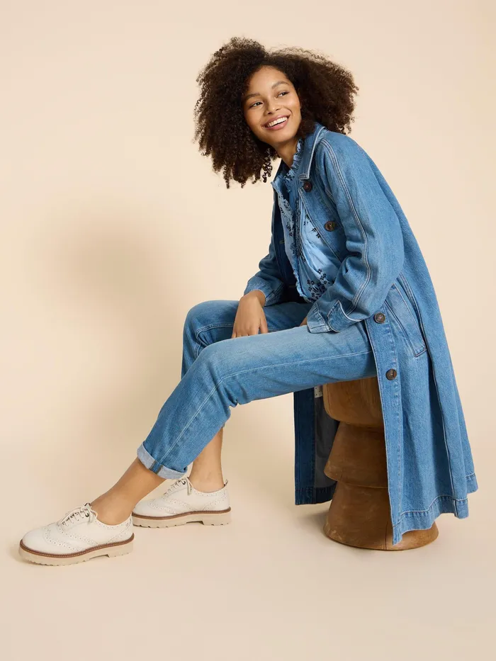 Women White Stuff Clothing Oakleigh Denim Coat Women White Stuff Clothing Oakleigh Denim Coat