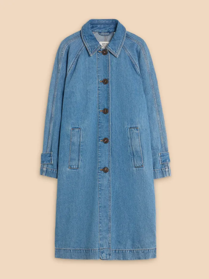 Women White Stuff Clothing Oakleigh Denim Coat Women White Stuff Clothing Oakleigh Denim Coat