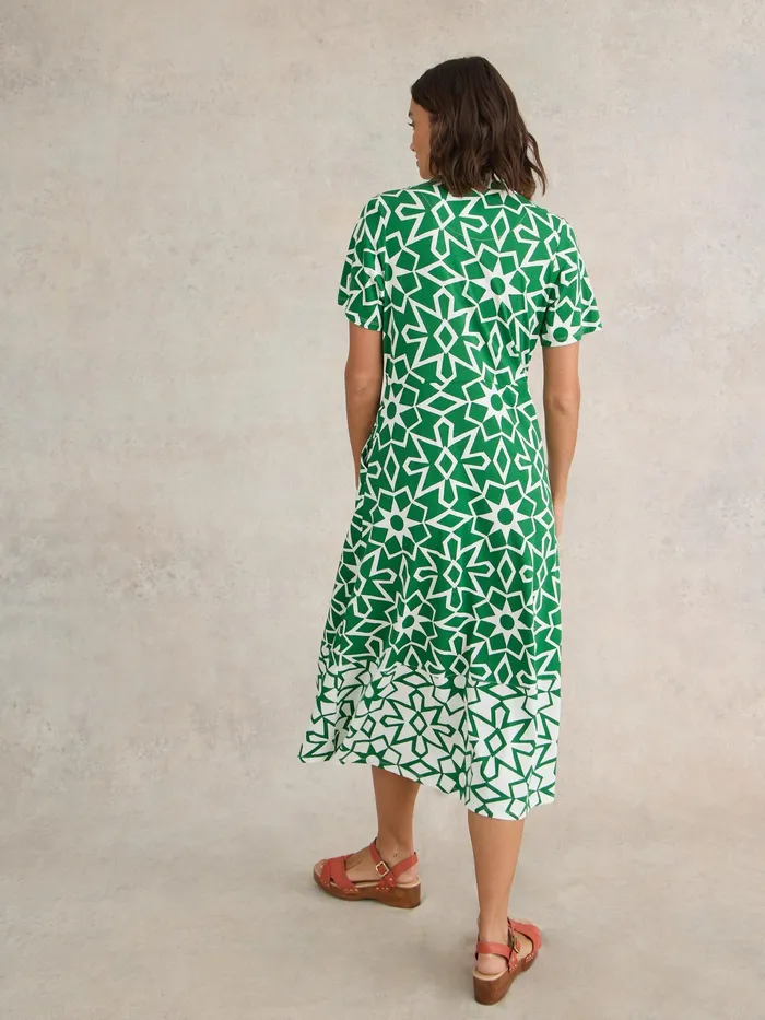 Women White Stuff Clothing Rua Jersey Print Midi Dress