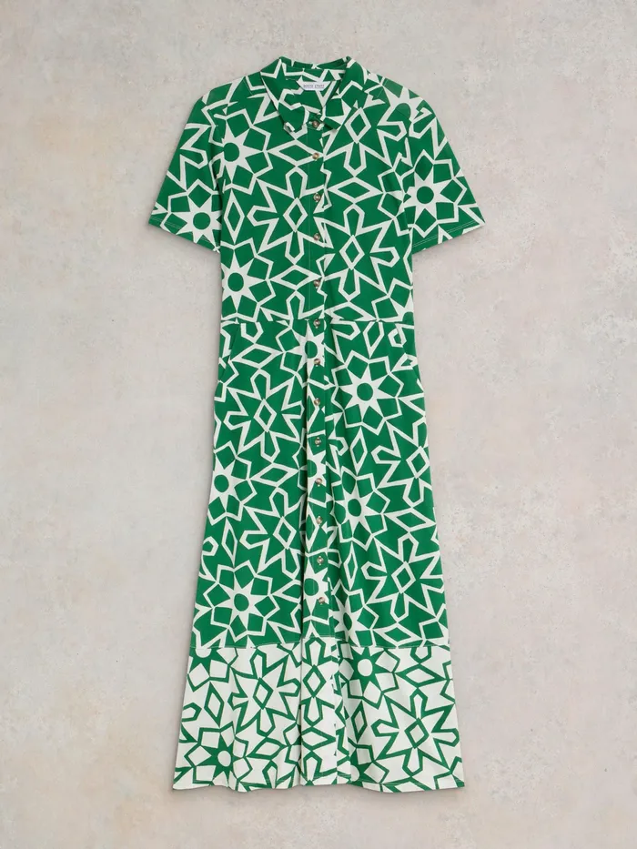 Women White Stuff Clothing Rua Jersey Print Midi Dress