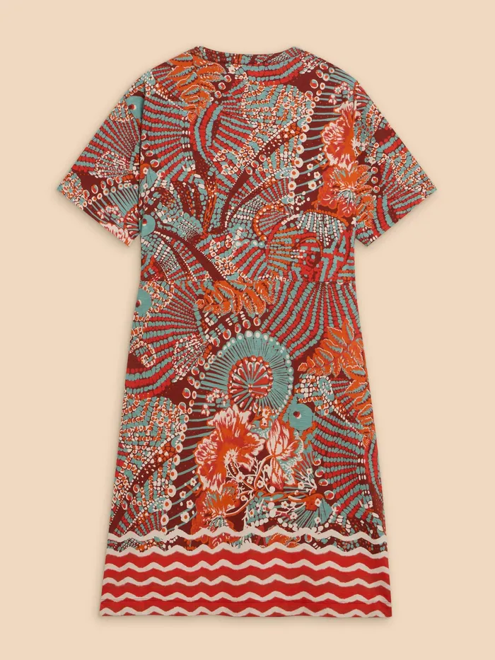 Women White Stuff Clothing Tammy Cotton Printed Jersey Dress Women White Stuff Clothing Tammy Cotton Printed Jersey Dress