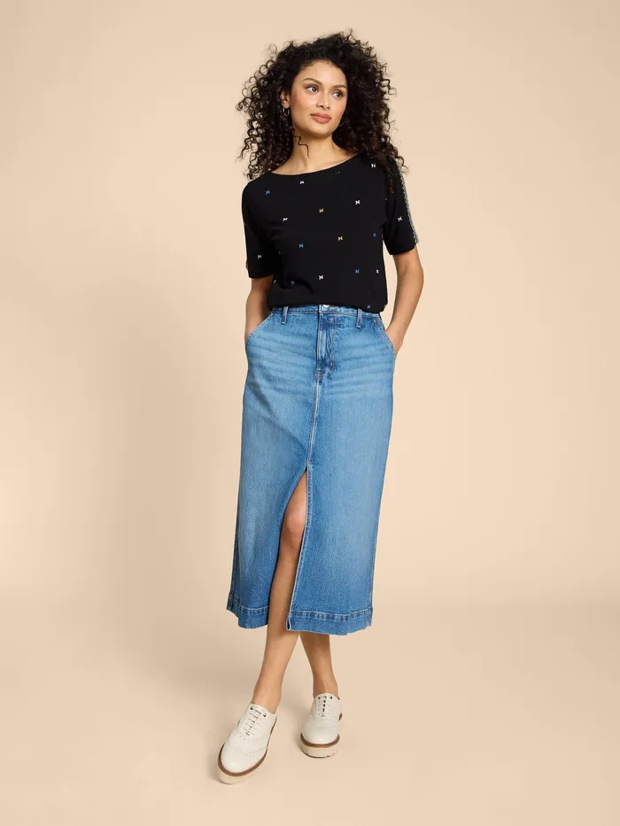 Women White Stuff Clothing WINNIE EMBROIDERED TOP Women White Stuff Clothing WINNIE EMBROIDERED TOP