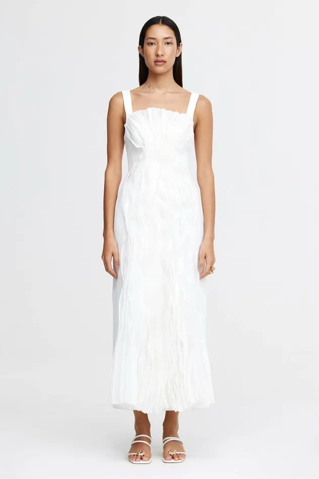 Women WIGBETH MIDI DRESS Ivory Acler Midi Dresses