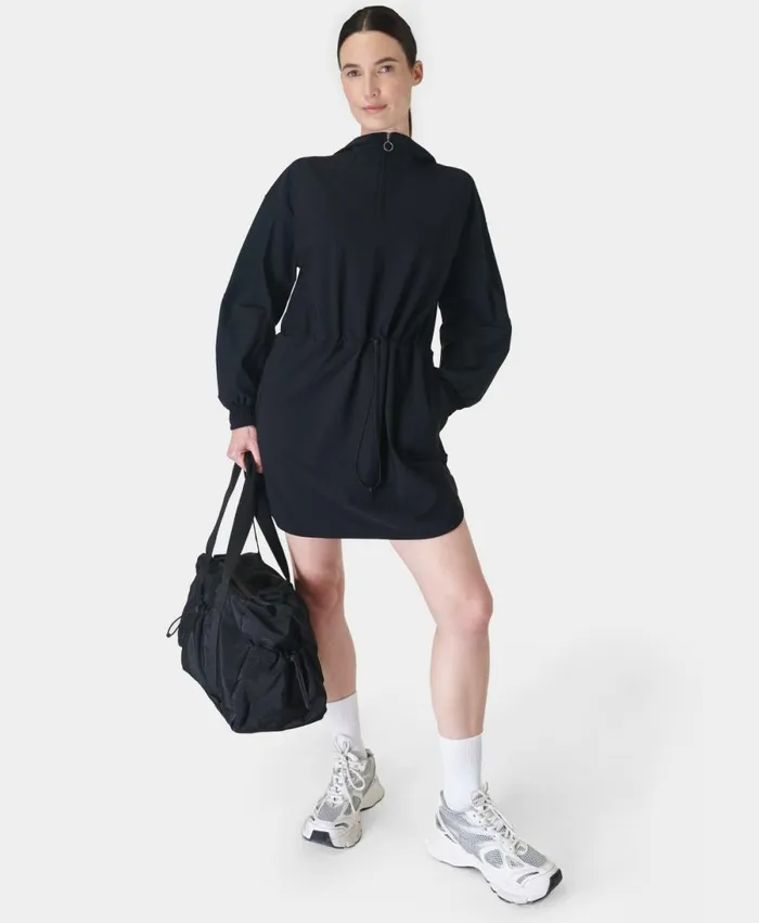 Women Winter Explorer Half Zip Dress Black Sweaty Betty Dresses and Jumpsuits Women Winter Explorer Half Zip Dress Black Sweaty Betty Dresses and Jumpsuits