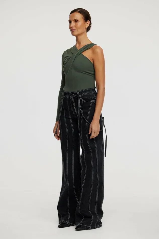 Women WYSON TOP Deep Olive Acler Tops