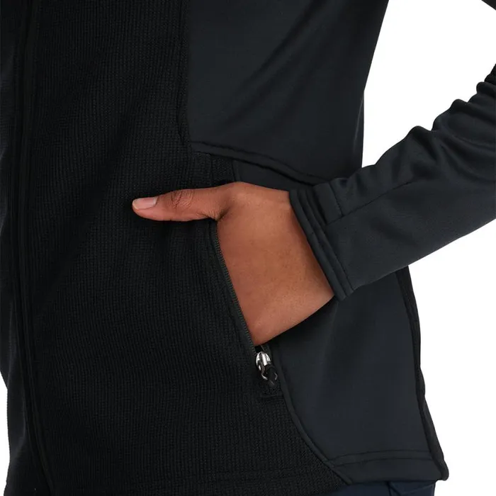 Womens Bandita Full Zip Black Spyder Sweaters
