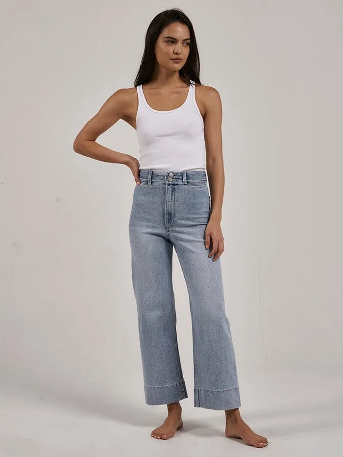 Womens Belle Stretch Jean Ash Blue Thrills High Waisted Jeans