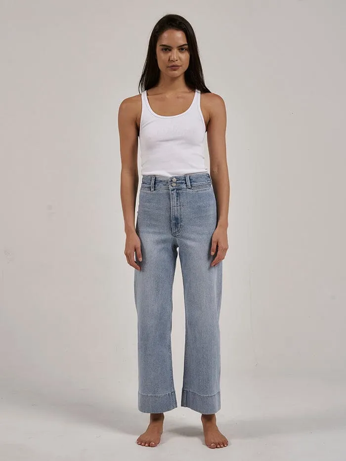 Womens Belle Stretch Jean Ash Blue Thrills High Waisted Jeans